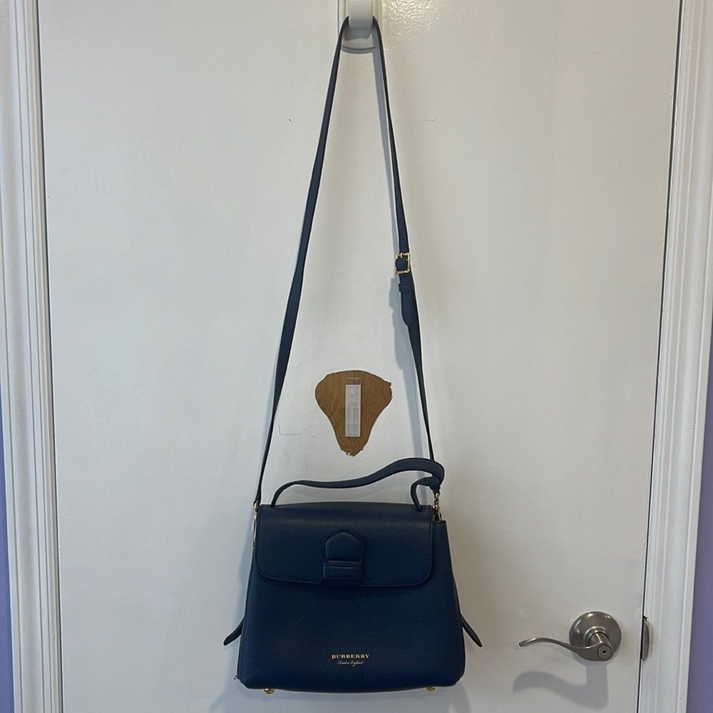 Burberry Navy Envelope Crossbody Bag